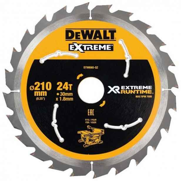 DeWALT - Pilový kotouč na dřevo 210x30 mm, 24 zubů DT99565