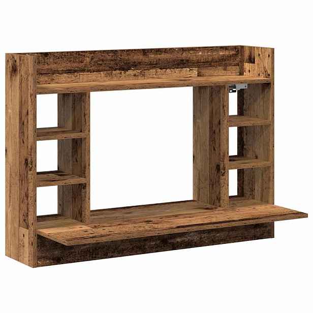 vidaXL Nástěnný stolek Staré dřevo 105 x 48 x 75 cm Kompozitní dřevo