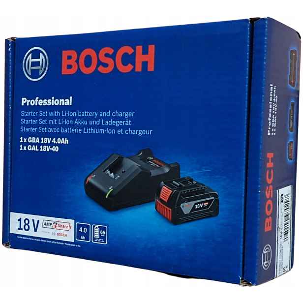 Akumulátor Baterie Sada Bosch 18V Gba 4.0Ah nabíječka Gal 18V-40