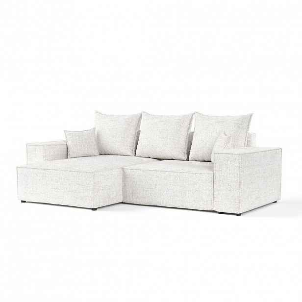 AltaBeds ROHOVÁ SEDAČKA SENSO, textil, Krémová