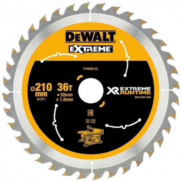 DeWALT - Pilový kotouč na dřevo 210x30 mm, 36 zubů DT99566
