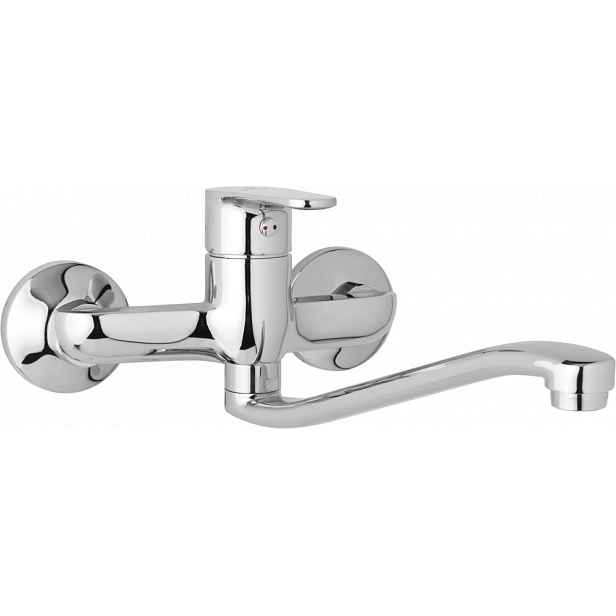 JB Sanitary Nástěnná dřezová a umyvadlová baterie TIRA, rozteč 150 mm, S ramínko 250 mm D10 35 20