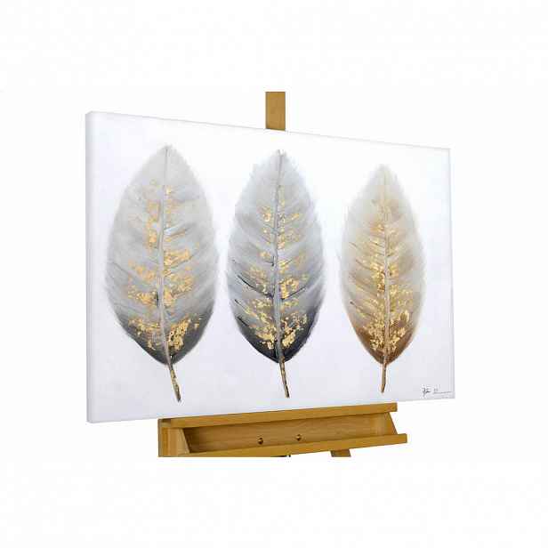 KUNSTLOFT RUČNĚ MALOVANÝ AKRYLOVÝ OBRAZ HNĚDÝ/BÉŽOVÝ, 100/75 CM