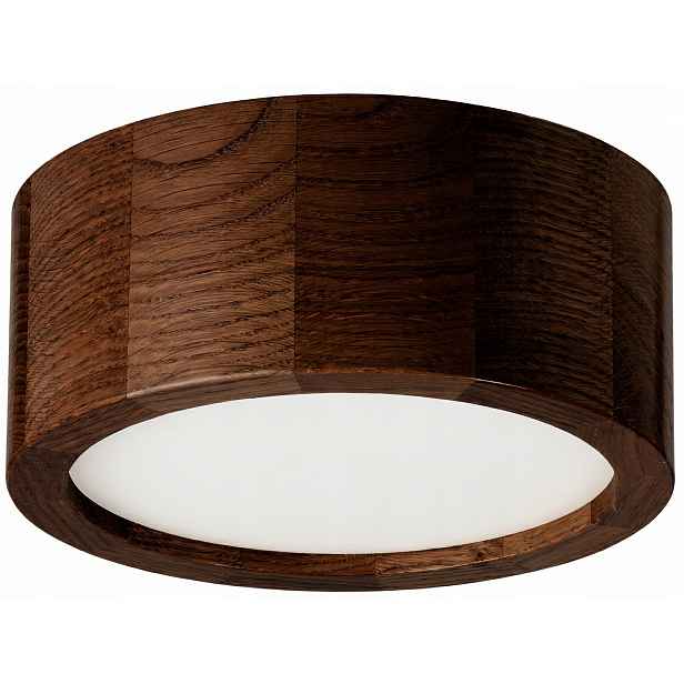 Stropní koupelnová lampa Leja Stropní Svítidlo fi200 Tmavý Dub Led 1xE27 Elegantní