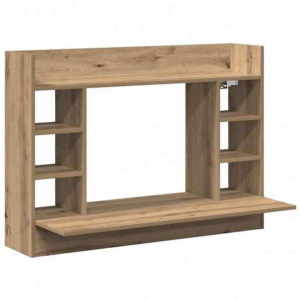 vidaXL Nástěnný stolek dub artisan 105 x 48 x 75 cm Kompozitní dřevo