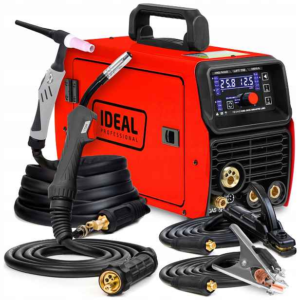 Svařovací Stroj Migomat Ideal Tecno Mig 203 Led Synergie Mma Tig 200A 4T Hliník
