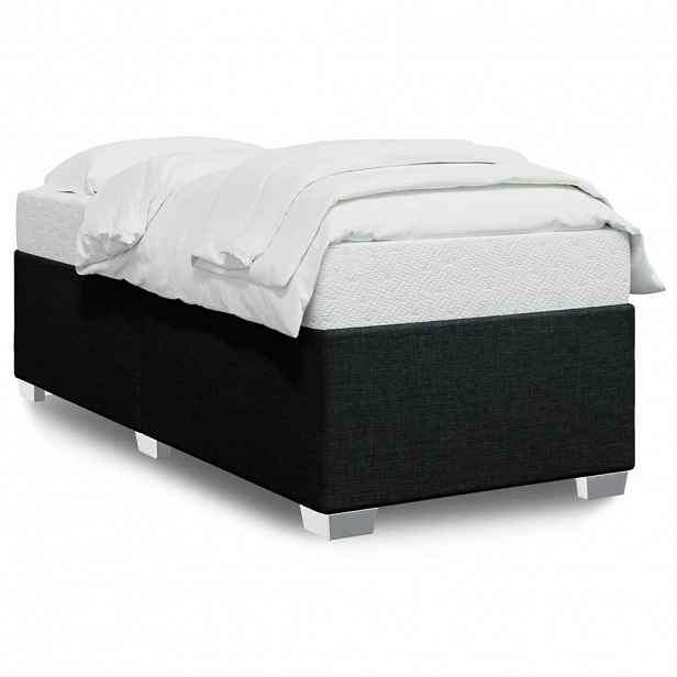 vidaXL Rám postele bez matrace černá 80 x 200 cm textil