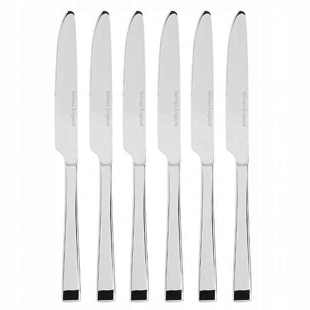 Nůž jídelní ocelový 24 cm nerezová ocel Wilmax 6 kusů sada