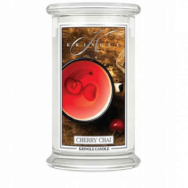 Velká vonná svíčka Kringle Candle Cherry Chai 623 g jako Dárek