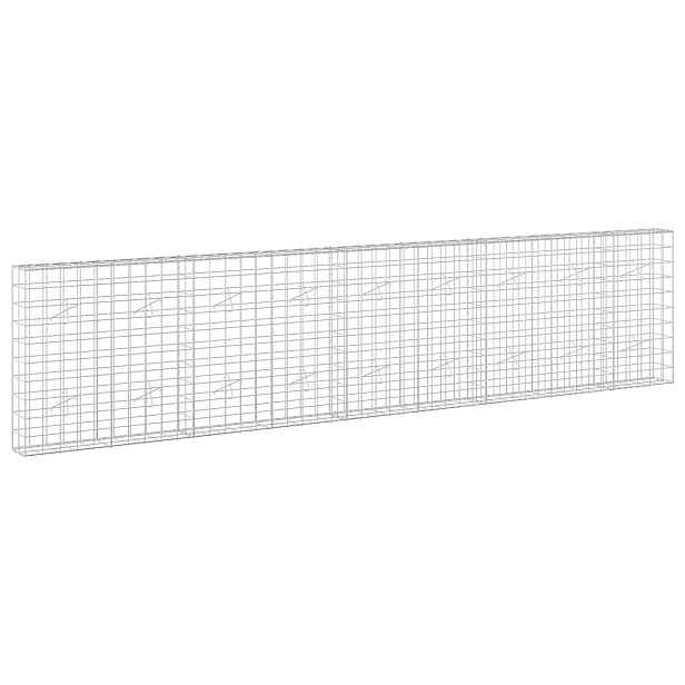 vidaXL Gabion s drátem 3,5 mm a síťkou 10x10 cm 450x20x100 cm