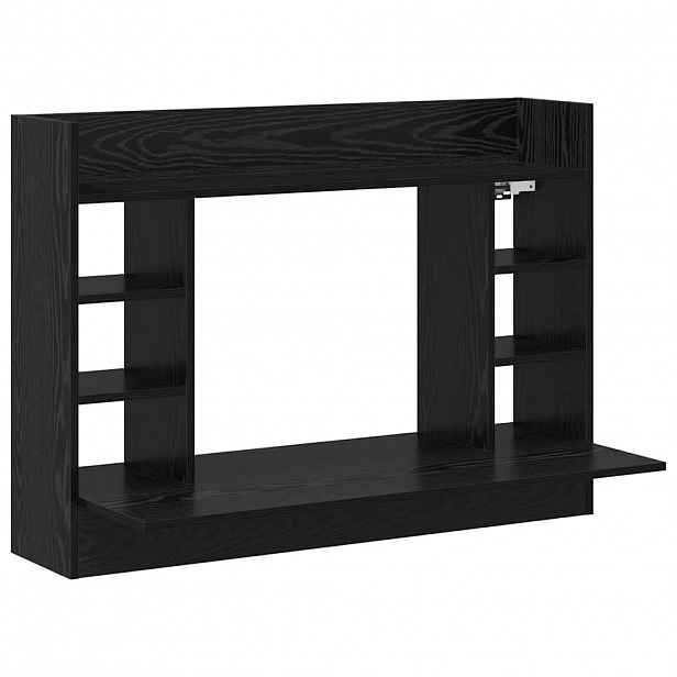 vidaXL Nástěnný stolek Černý dub 105 x 48 x 75 cm Kompozitní dřevo