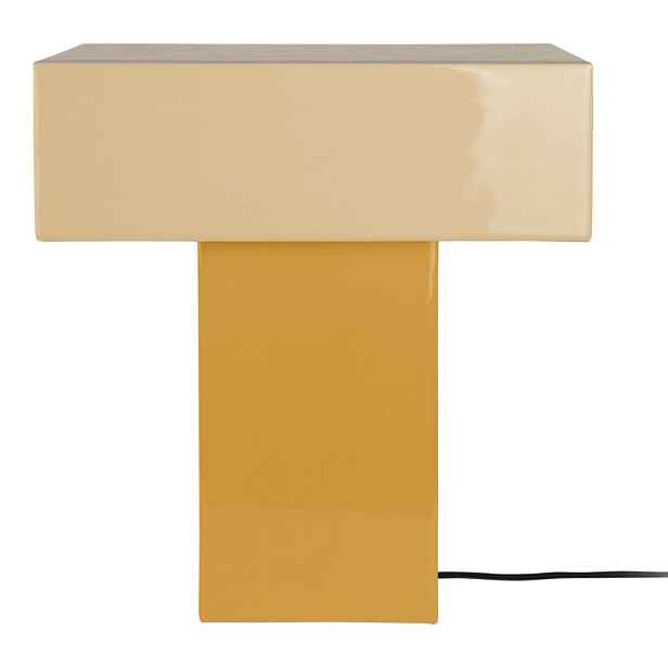Žlutá stolní lampa (výška 35 cm) Grato Recto – Leitmotiv