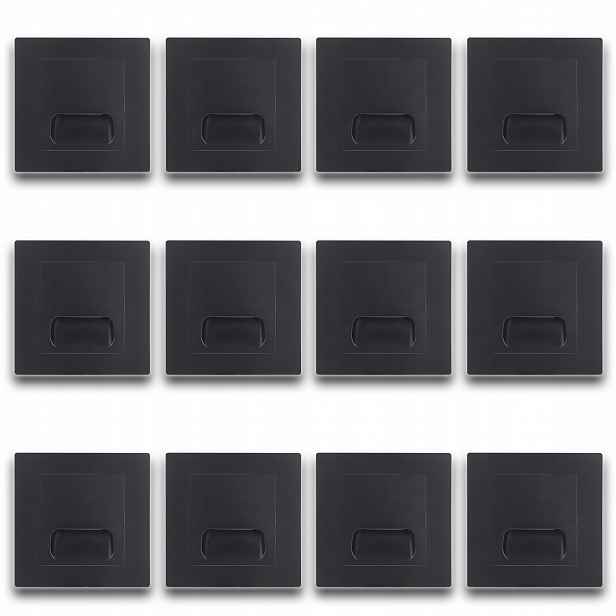 12x Černá Objímka Osvětlení Na Schody Led Lampa Objímka Na Schodiště