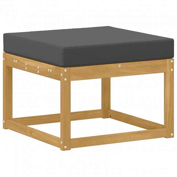 vidaXL Outdoor Hocker Masivní akátové dřevo Bílá