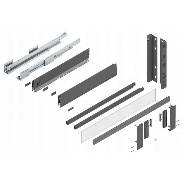 Blum Šuplík Merivobox 550 Vysoká E vnitřní Antr 40 kg