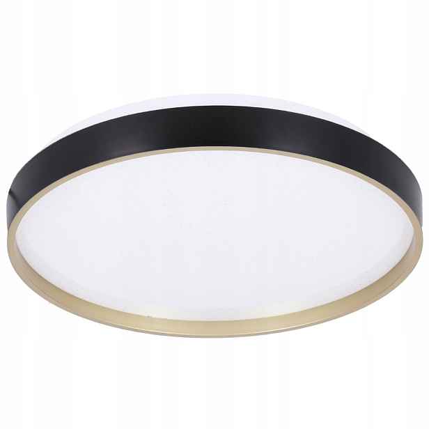 Stropní Svítidlo kulatý Florida 33 cm stropní svítidlo černá zlatá bílá 18W Led Akryl