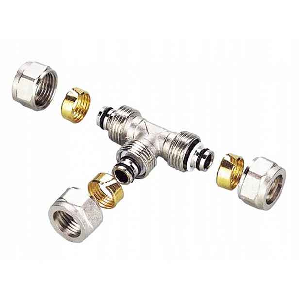 T-rozdělovač Otočný Pex 32x25x32 mm Redukční Silný