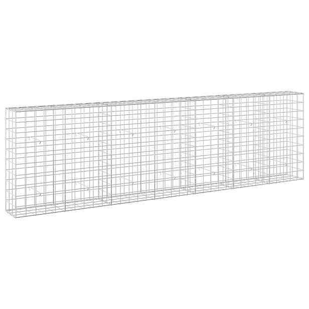 vidaXL Gabion s drátem 3,5 mm a síťkou 10x10 cm 350x30x100 cm