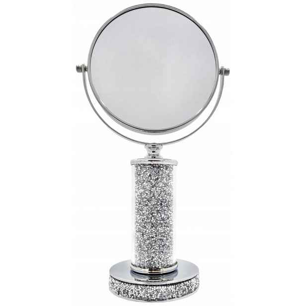 Zrcadlo glamour oboustranné 23079 37 cm Silver