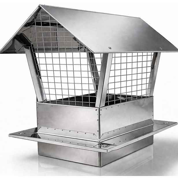 Kryt Na Komín Zděný S Mřížkou Komínový Nástavec S Deskou 140x240 mm Kyselina