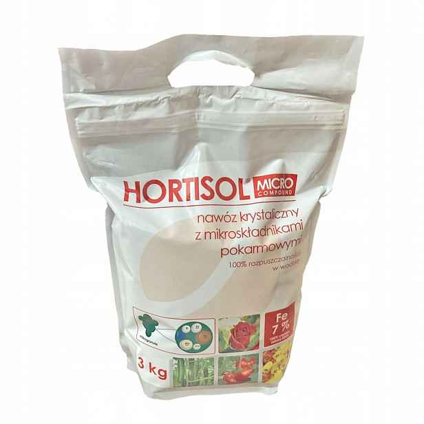 Mikroprvkové hnojivo Hortico Hortisol Micro 3 kg 7% Fe pro fertigaci rostlin
