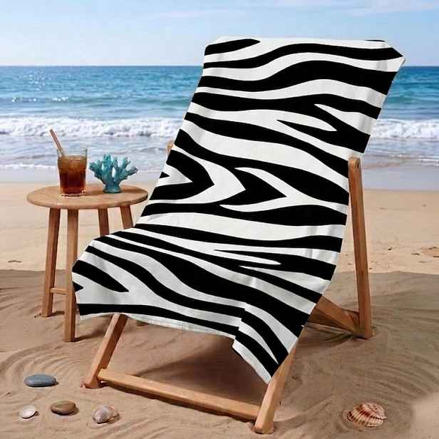 Plážová osuška ZEBRA 75 x 150 cm