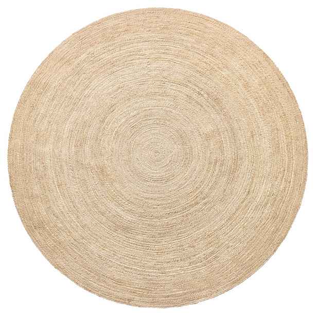 Ručně vázaný kusový koberec Rhea J-11 Natural kruh, 120x120 (průměr) kruh, béžová, chodba / předsíň, Diamond Carpets India