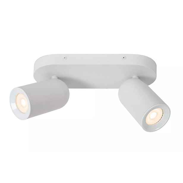 Stropní reflektor dvojitý bílý pohyblivý 2x35W GU10 Punch Lucide