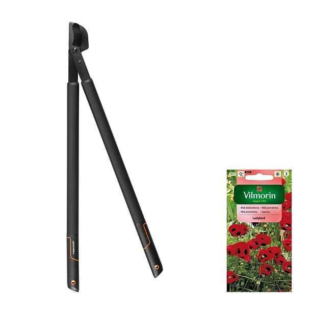 Fiskars Singlestep Zahradní nůžky na větve, dvouruční +dárek semena