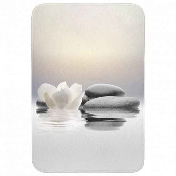 OnlyWow WC PŘEDLOŽKA Kameny - Lotos - Bílý - Voda - Zen 60x90 cm