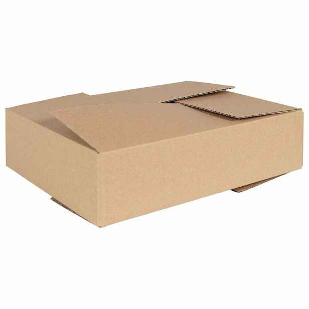 vidaXL Skládací box s úložištěm 50 ks Přírodní 40 x 30 x 10 cm Lepenka