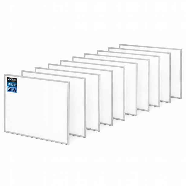 10x Stropní panel stropní svítidlo Led lampa 50W kazeta 60x60cm 4000K závěsná