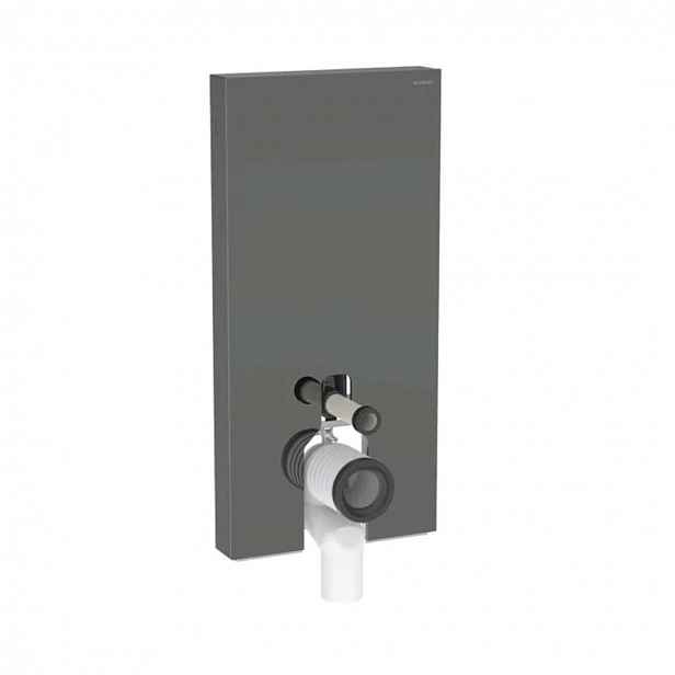 Geberit Monolith Plus - Sanitární modul pro stojící WC, 101 cm, spodní přívod vody, sklo/lávová 131.202.JK.7