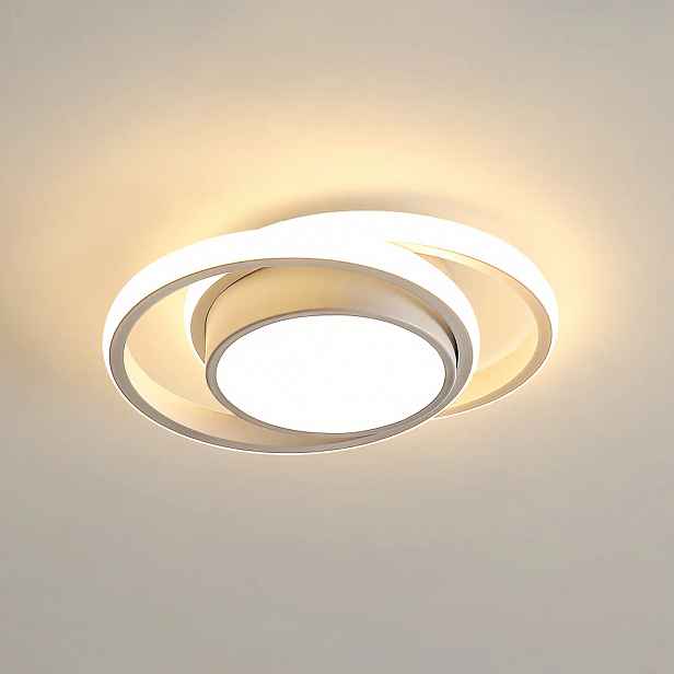 Led stropní svítidlo Plafon Ring závěsné Bílé moderní do obýváku 32W 3000K