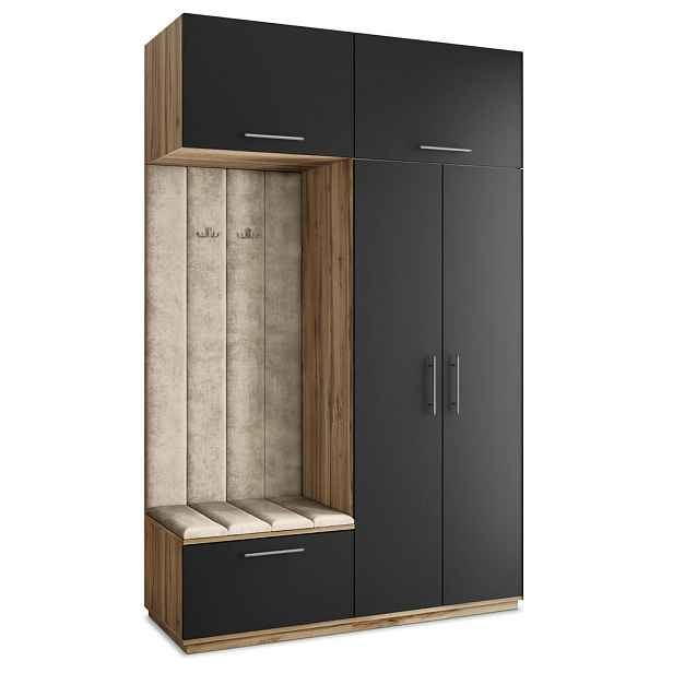 MASSENO MODERNÍ PŘEDSÍŇOVÁ SKŘÍŇ REMA, 150/240/60 cm, dub Wotan