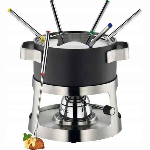 Fondue sada nerezová Spring Andermatt 9 dílů