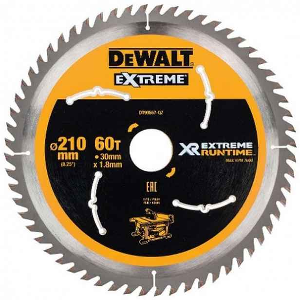 DeWALT - Pilový kotouč na dřevo 210x30 mm, 60 zubů DT99567