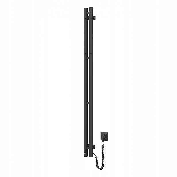Elektrický koupelnový radiátor Černý Navin Silhouette Quadro 90х1500 Sens