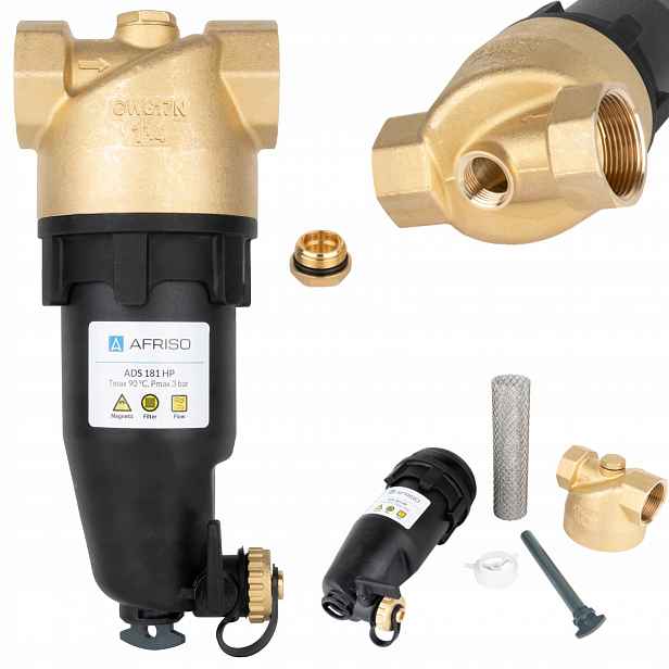 Magnetický Separátor Nečistot ADS181 Afriso DN32 5/4 Pro Tepelná Čerpadla