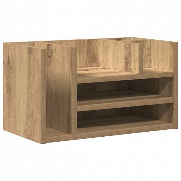vidaXL Organizér na stůl Dub artisan 44,5 x 24 x 25 cm