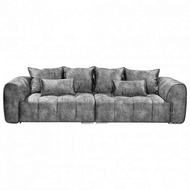 Livetastic POHOVKA BIG SOFA, textil, šedá