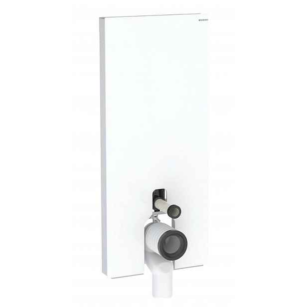 Geberit Monolith Plus - Sanitární modul pro stojící WC, 114 cm, spodní přívod vody, sklo/bílá 131.233.SI.7