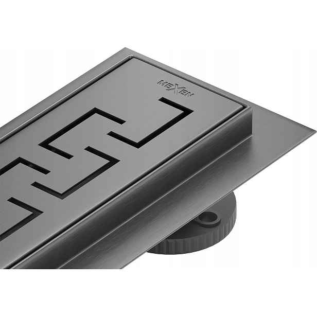 Mexen Flat M15 lineární odtok 60 cm, broušená barva gun metal (tmavě šedá) 1E24060-15