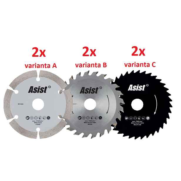 Segmentový diamantový kotouč k AE5KR55DN-BMC, 2ks ASIST AE5A020