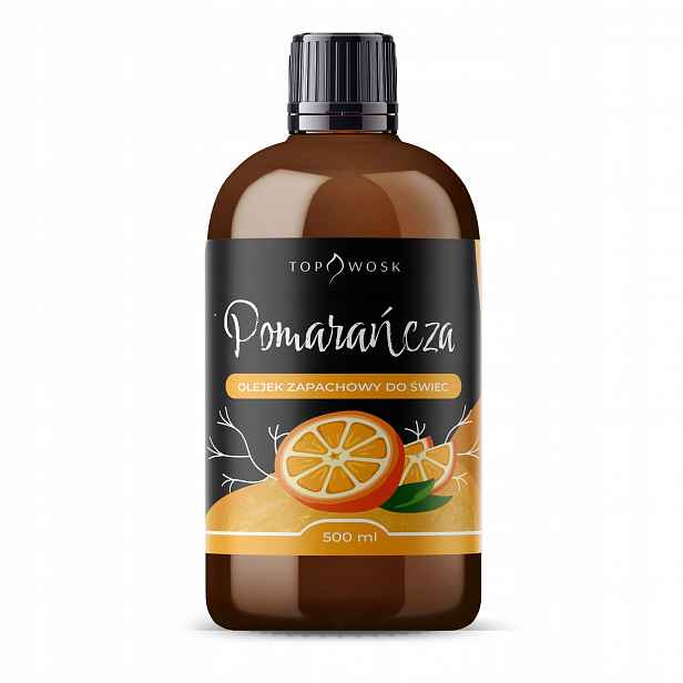 Vůně do svíček vosku parafínu vonný olej Pomeranč 500 ml