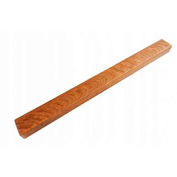 Dřevěná dubová magnetická lišta na nože 49 cm tmavá
