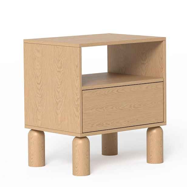 Idohome NOČNÍ STOLEK SENA 54/40/60 cm, dub Bookmatch