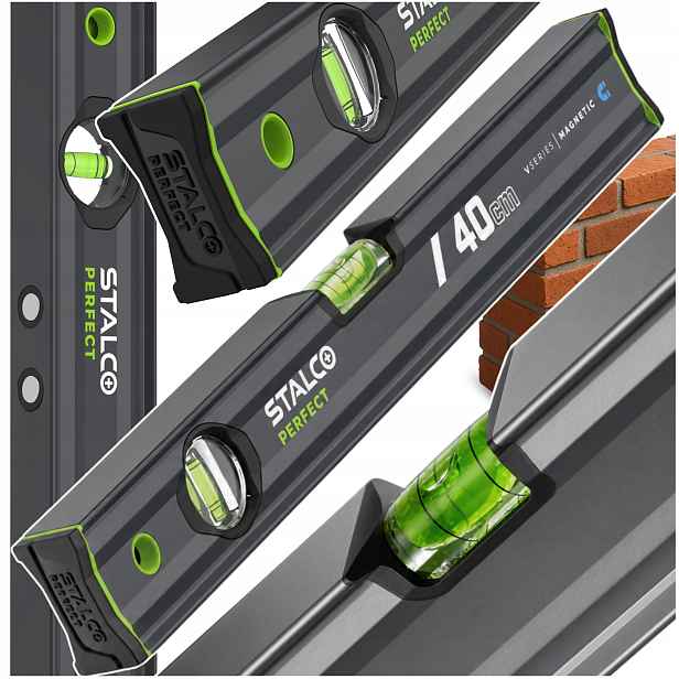 Magnetická vodováha 40 cm Antracit Vseries pro dílnu Stalco S010265531