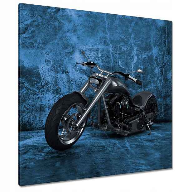 Obrazy 90x90 Modrá stěna Chopper