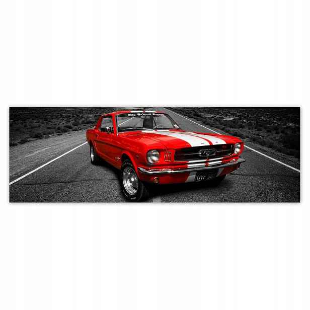Plakáty 200x66 Červený Ford Mustang